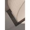 Afx Apex 17" LED Ceiling - Espresso Finish - Linen White Shade APF1524LAJUDES-LW